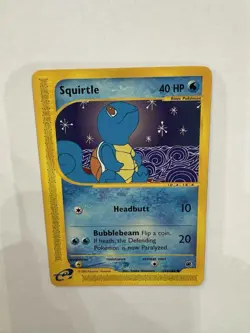 Pokemon Squirtle Expedition Non-Holo Card 132/165 Nintendo E-Reader Vintage NM - Image 1