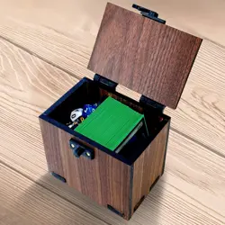 Commander Deck Box, 100+ Cards, Dice Tray, Handmade Wood - Image 2