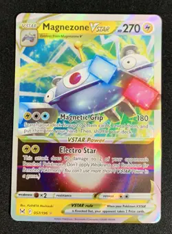 Magnezone VSTAR 057/196 Lost Origin Ultra Rare Holo Pokemon TCG Card NM - Image 1