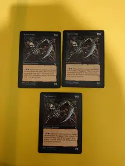 Carrionette x3 summon skeleton Tempest. Old Vintage. Magic the Gathering 3 Card - Image 1