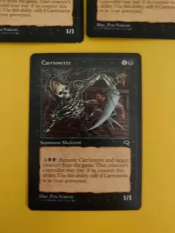 Carrionette x3 summon skeleton Tempest. Old Vintage. Magic the Gathering 3 Card - Image 2