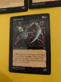 Carrionette x3 summon skeleton Tempest. Old Vintage. Magic the Gathering 3 Card - Image 3