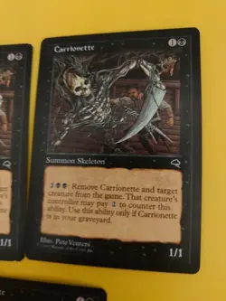 Carrionette x3 summon skeleton Tempest. Old Vintage. Magic the Gathering 3 Card - Image 5
