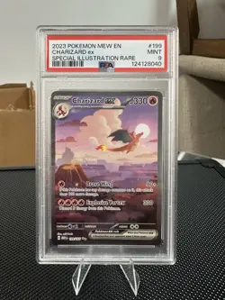 Pokemon TCG Charizard EX Scarlet & Violet 151 Card Sir 199/165 PSA 9 - Image 1
