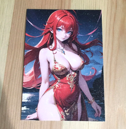 Rias Gremory High School DxD Goddess Anime Waifu Art Card - Image 1