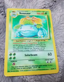 Pokemon Venusaur Base Set Unlimited Tcg Holo Card 15/102 - Image 1