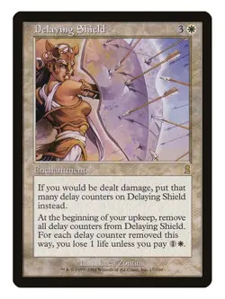 Delaying Shield MTG Odyssey Rare LP Lightly Played Single Card - Image 1