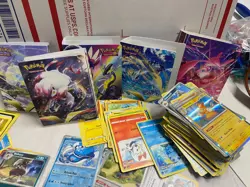 Pokemon Card Lot - 250 Cards Mixed Regular and Holos with portfolio binders - Image 3