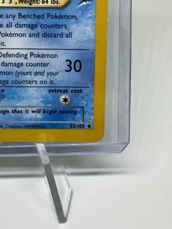 Light Vaporeon 52/105 Neo Destiny Uncommon Pokemon Card NM - Image 4