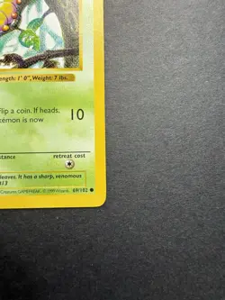 Pokemon Cards: Base Set 1st Edition Common: Weedle 69/102 - Image 4