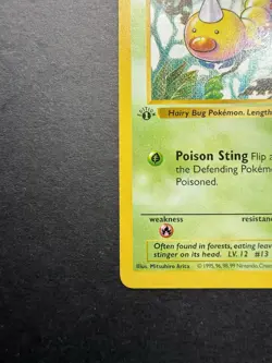 Pokemon Cards: Base Set 1st Edition Common: Weedle 69/102 - Image 5