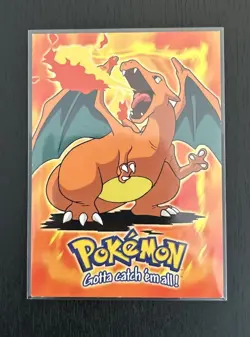 Topps Pokemon Charizard #E6 of 12 Blue Logo Non-Holo TCG Rare Vintage Card - Image 1