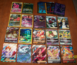 (17) Seventeen Full Art Eevee V MAX Oricorio Ting-Lu Ex Pokemon Cards 4 - Image 1