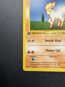 Pokemon Cards: Base Set 1st Edition Common: Ponyta 60/102 - Image 5