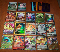(17) Seventeen Full Art Koraidon Mew V Charizard Eevee Pokemon Cards 3 - Image 1