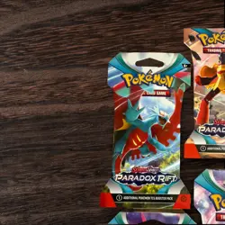 Pokemon TCG LOT Scarlet Violet Paradox Rift ALL 6 Sleeved Booster Packs of Cards - Image 4