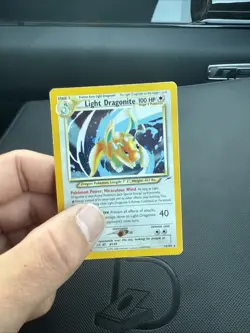 Pokemon TCG Light Dragonite Neo Destiny Holo Card 14/105 - Image 1