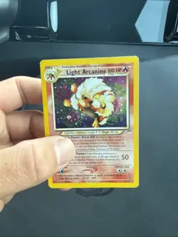 Pokemon TCG Light Arcanine Neo Destiny Holo Card 12/105 Unlimited Rare - Image 1