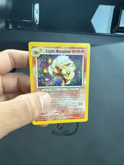Pokemon TCG Light Arcanine Neo Destiny Holo Card 12/105 Unlimited Rare - Image 2