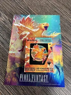 MTG Final Fantasy Chocobo Racing Pinfinity AR-Enhanced Promo Pin & Foil Poster - Image 1
