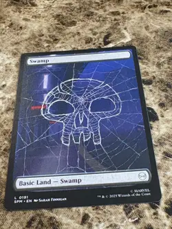 SWAMP Magic MTG Spiderman Full Art - Image 1