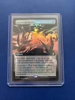 Desecrate Reality (Extended Art) Commander Masters Foil - Image 1