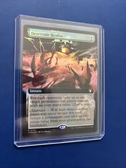 Desecrate Reality (Extended Art) Commander Masters Foil - Image 2