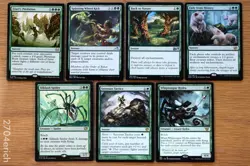 Set of 7 Commander Green Board Wipes *NM Unplayed* (Magic MTG) Ezuri's Predation - Image 1
