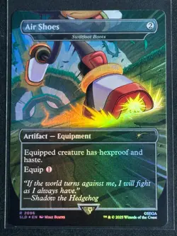 Magic the Gathering MTG Sonic Secret Lair Air Shoes Rainbow Foil SP - Image 1
