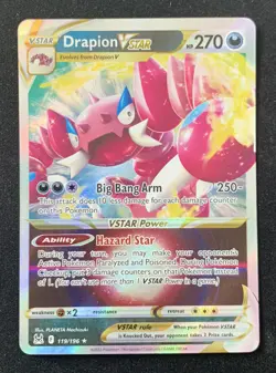 Drapion VSTAR 119/196 Lost Origin Ultra Rare Holo Pokemon TCG Card NM - Image 1