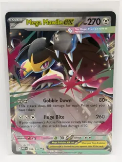 Mega Mawile ex 094/132 Mega Evolution Double Rare Near Mint Pokemon MINT - Image 1