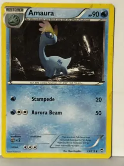 Amaura 25/111 XY - Furious Fists MP Pokemon Fast Shipping - Image 1