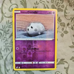 Pokemon TCG Galrian Corsola Rebel Clash 078/192 Reverse Holo - Image 1