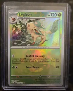 Pokemon TCG Leafeon 005/131 Master Ball Reverse Holo S&V Prismatic Evolutions - Image 1