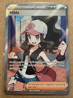 Hilda 164/086 Full Art Ultra Rare SV: White Flare Pokemon TCG WHT NM - Image 1