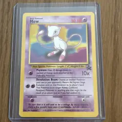 Mew #8 Black Star Promo LP Non-Holo Pokemon Vintage 1998 - Image 1