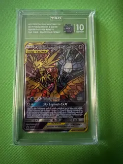 Moltres & Zapdos & Articuno GX SM210 Hidden Fates ETB Promo Pokemon TCG TAG 10 - Image 1