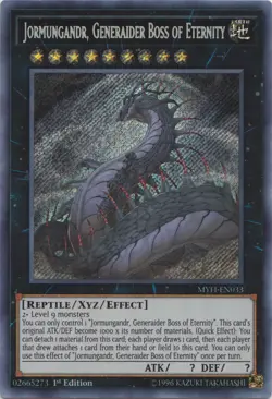 Yugioh! LP Jormungandr, Generaider Boss of Eternity - MYFI-EN033 - Secret Rare - - Image 1