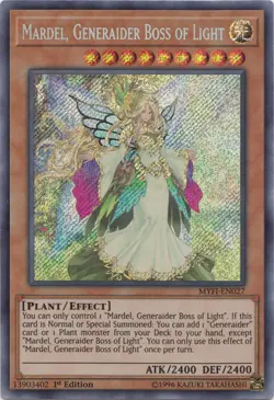 Yugioh! LP Mardel, Generaider Boss of Light - MYFI-EN027 - Secret Rare - 1st Edi - Image 1