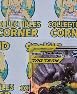 Marshadow & Machamp GX Tag Team Holo Card 82/214 [MINT] 💪PACK TO SLEEVE💪 - Image 3