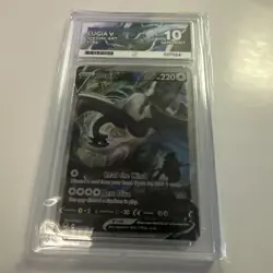 Lugia V Alt Art Silver Tempest 186/195 Pokemon Card Ace 10 Gem Mint - Image 2