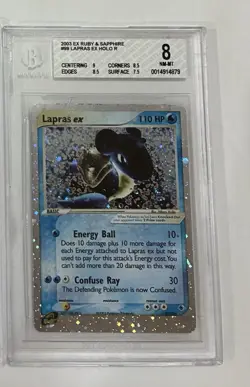 Lapras EX Holo Card 99/109 Pokemon TCG BGS 8 Ruby & Sapphire Near Mint - Image 1