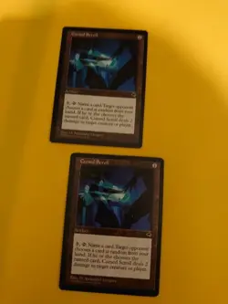 Cursed Scroll x2 ARtifact rare Tempest. Old Vintage. Magic the Gathering 2 Card - Image 1