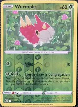 Wurmple 006/196 Swsh11: Lost Origin Reverse Holo - Pokemon Card - Image 1