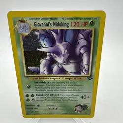 Pokemon TCG Giovanni's Nidoking Gym Challenge Holo Card 7/132 LP - Image 1