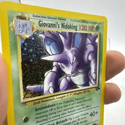 Pokemon TCG Giovanni's Nidoking Gym Challenge Holo Card 7/132 LP - Image 2