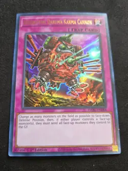 DESTRUCTIVE DARUMA KARMA CANNON DABL-EN084 Yugioh Trap Card 1st Ed NM - Image 3