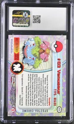 CGC 7.5 Venusaur 2000 Chrome Series 1 Topps 3 Spectra Pokemon Card - Image 2