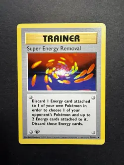 Pokemon Cards: Base Set 1st Edition Rare: Super Energy Removal 79/102 - Image 1