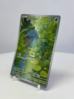 Pokemon TCG Bulbasaur Scarlet Violet-151 Illustration Rare Card 166/165 NM - Image 3